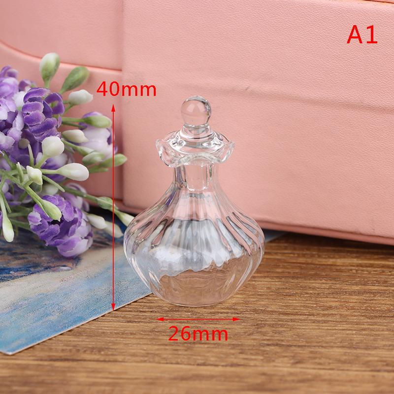 1PC 1:12 Dollhouse Miniature Glass Candy Jar Vintage Striped Jar Candy Bottle Model Toys Furniture Doll house Decor Accessories