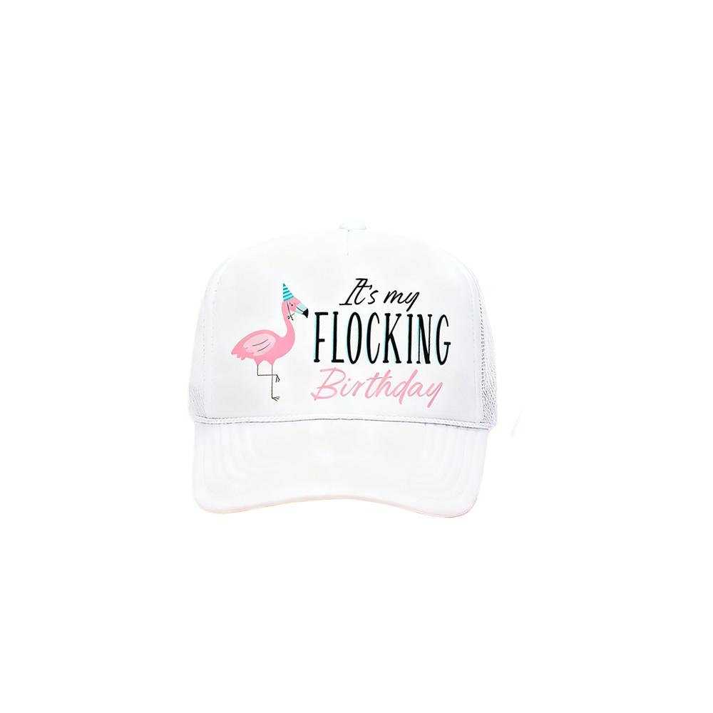 Funny Flamingo Flock Flocking Birthday Party Hat 30th 40th 50th Birthday Photo Props Mom Friend Sister Wife Aunt Colleague Gift 1pcs