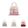 Stylish Children's Spring Lace Bow Handbag With Pearl Detailing For Girls And Boys