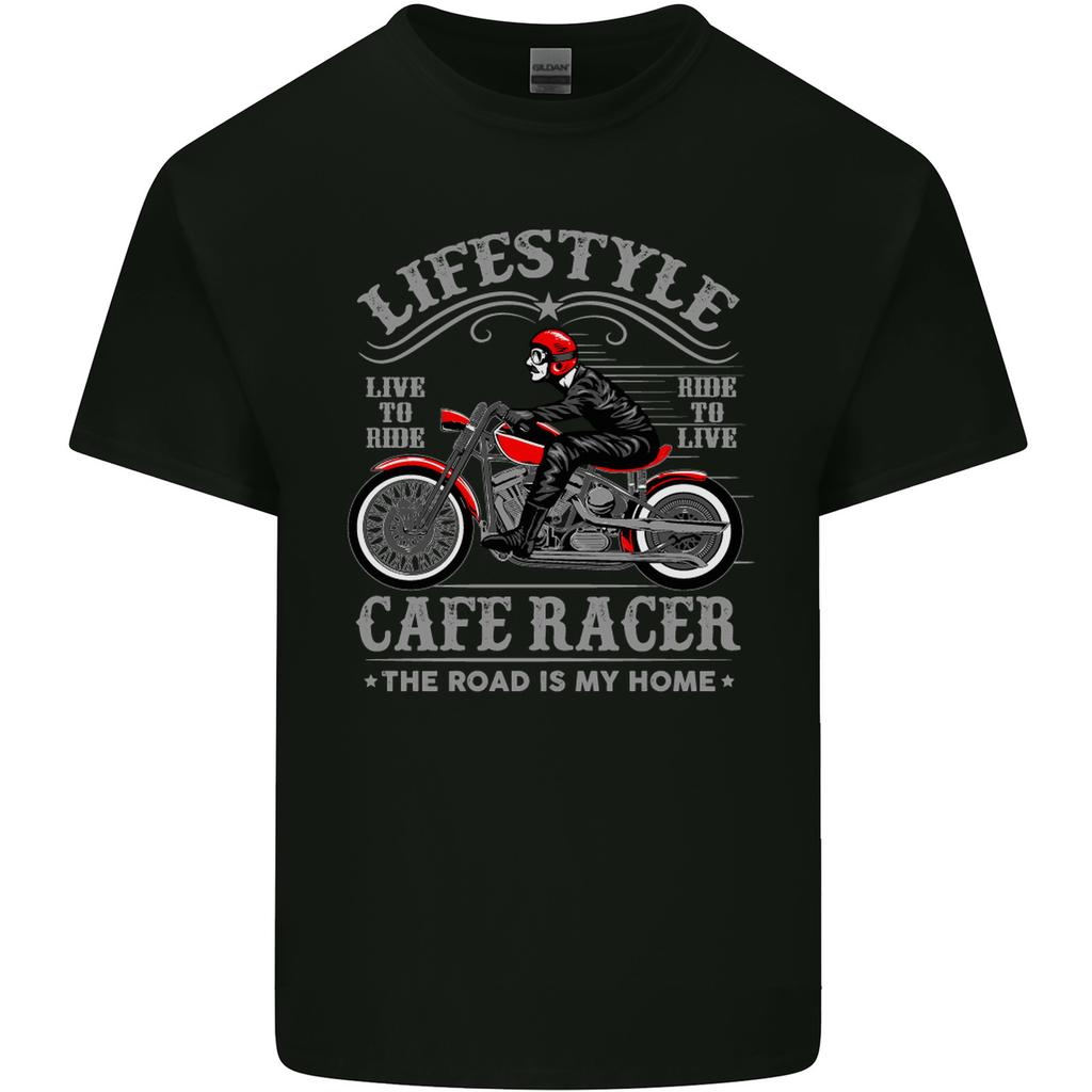 Lifestyle Cafe Racer Biker Motorcycle Unisexs Light Cotton TShirt