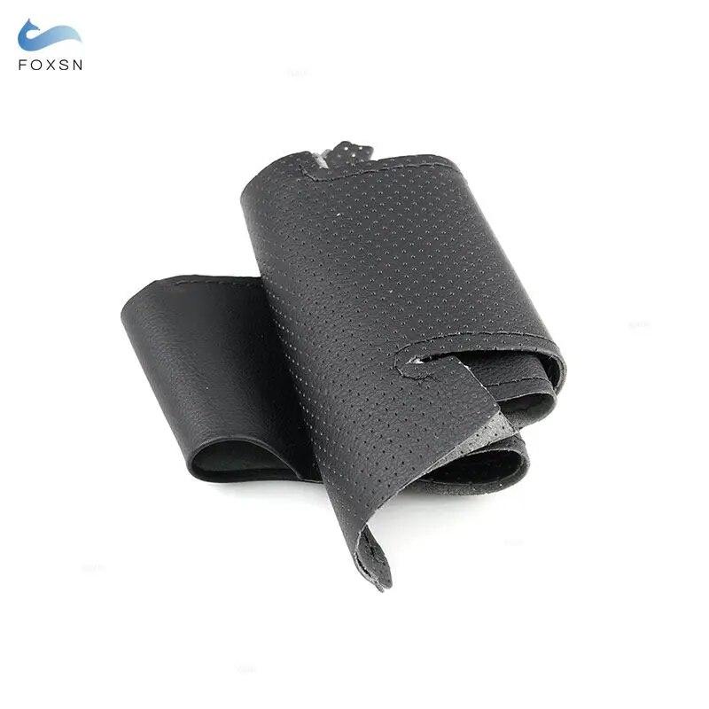 Car Braid Steering Wheel Cover For Mazda CX-5 CX5 Atenza 2014 New Mazda 3 Axela CX-3 Scion iA 2016 Perforated Microfiber Leather