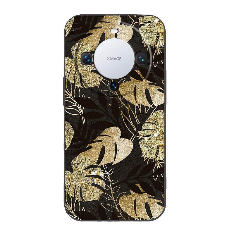 

Gold Foil Art Phone Case Cover for Huawei Mate 60 Pro P50 P40 P30 P20 P10 P Smart Y6 Y7 Y9 Plus Silicone Fundas Shell Capas Bags Huawei P20