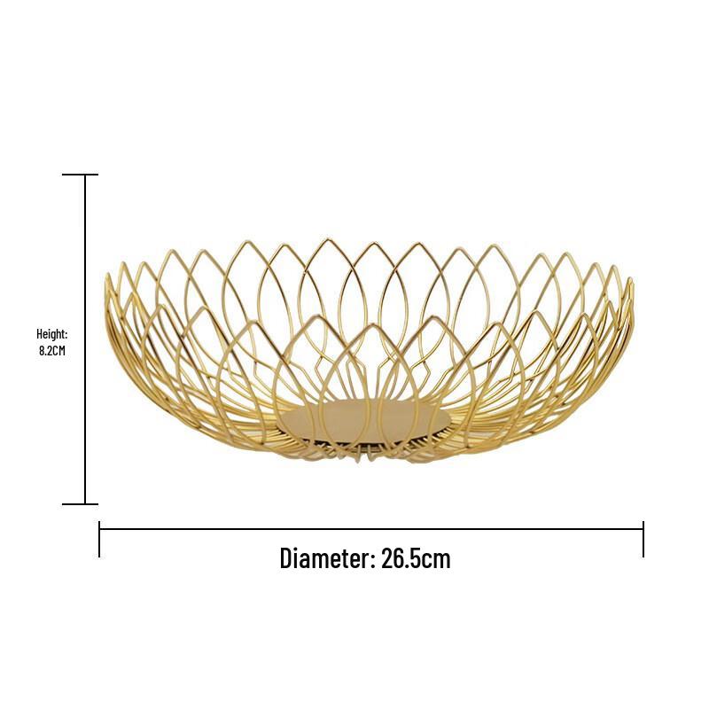 Light Luxury Iron Art Fruit & Snack Basket