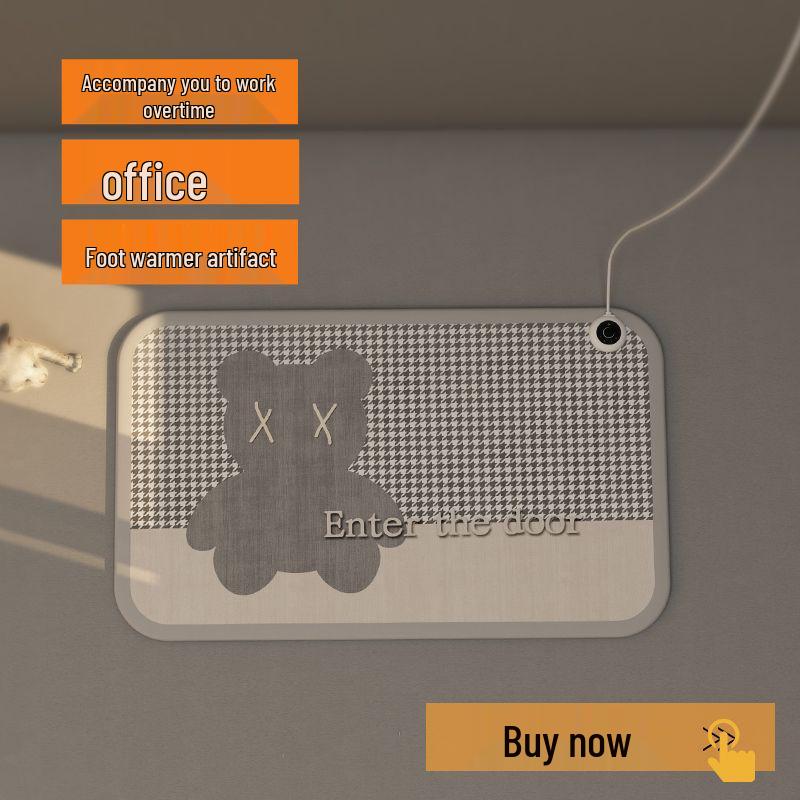 Electric Heated Foot Warmer Mat for Office - Winter Warmth Solution