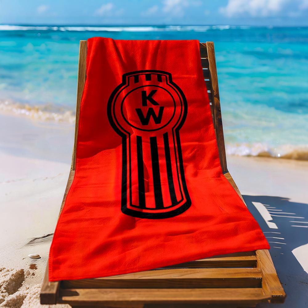 Kw Heavy Trucks Beach Towel Quickdry Soft Microfiber Comfortable Lightweight Portable For Swimmingbeachcamping Travel Beach Accessoriesgym