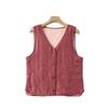 Haosangyuan Warm Mulberry Silk Embroidered Vest for Autumn and Winter