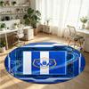 Sheffield Wednesday Football Printed Round Crystal Velvet Rug Soft Non Slip Floor Carpet For Bedroom Holiday Gift