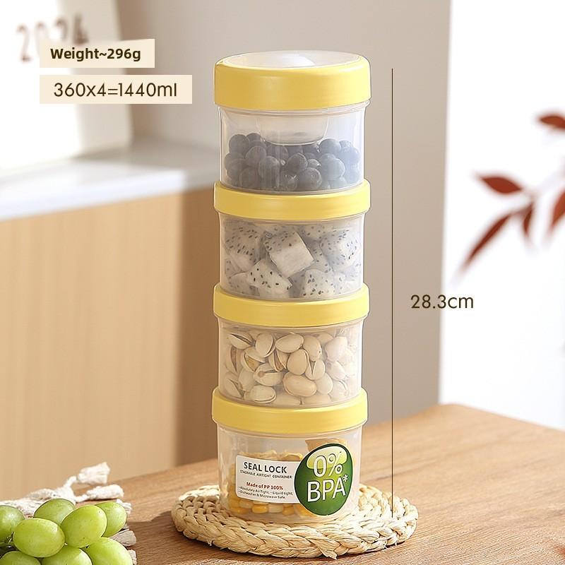 Portable Salad Bowl With Sealed Lid For Light Meals And Snacks