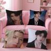 singer trendy CCai Xukun Cushion Cover Pillow Case Soft Skin Friendly Fabric  Concealed Zipper