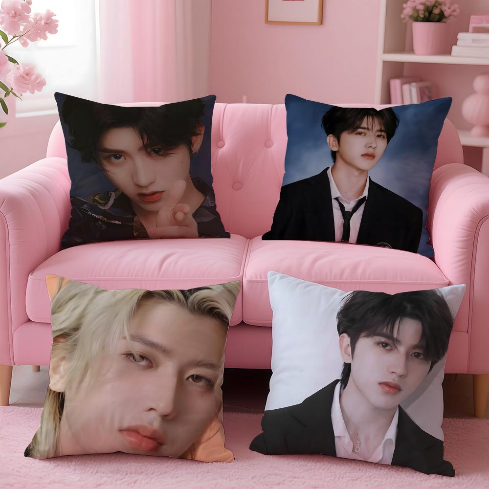 singer trendy CCai Xukun Cushion Cover Pillow Case Soft Skin Friendly Fabric  Concealed Zipper