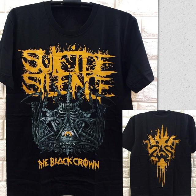 VTG 2 SIDES The Black Crown Suicide Silence Shirt Black Unisex S-4XL Unisex T-Shirt XXL