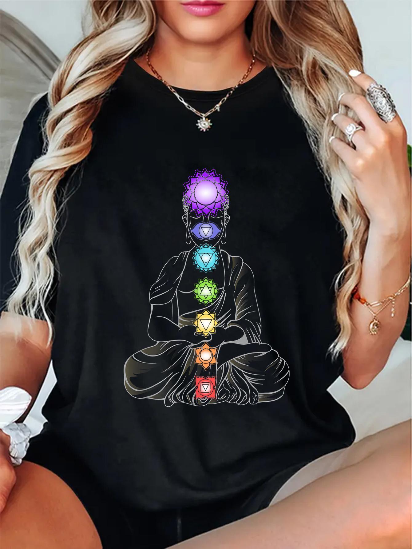 Buddha Chakra Meditation Graphic T-shirt XXXL