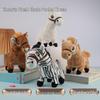 Walking Sound Black Horse Plush Toy for Kids