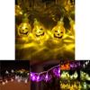 Enchanting Halloween Led String Lights Featuring Whimsical Pumpkins Spiders Skeletons For Festive Window Decor