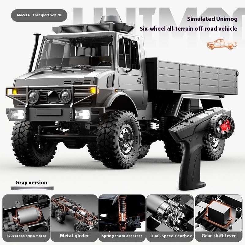 The New C8823 RC Off-Road Remote Control Car 1:18 Unimoc Six-Wheel Drive Full-Scale Climbing Car Male Gift.