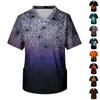 Men's V Neck Halloween Print Medical Scrub Top with Chest Pocket Short Sleeve Comfortable Fit for Healthcare Professionals