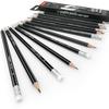 Crayons graphite HB sans gluten Bruynzeel avec pointe en caoutchouc - Boîte de 12