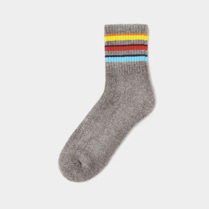 100% Wool Socks Striped 3 Types (Select 1)