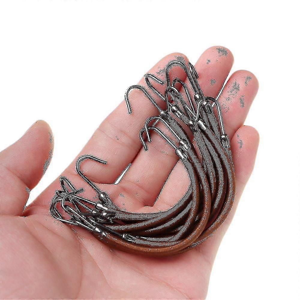10 Pcs Gum Hair Bands Elastic Hair Styling Tools Hook Ponytail Women T
