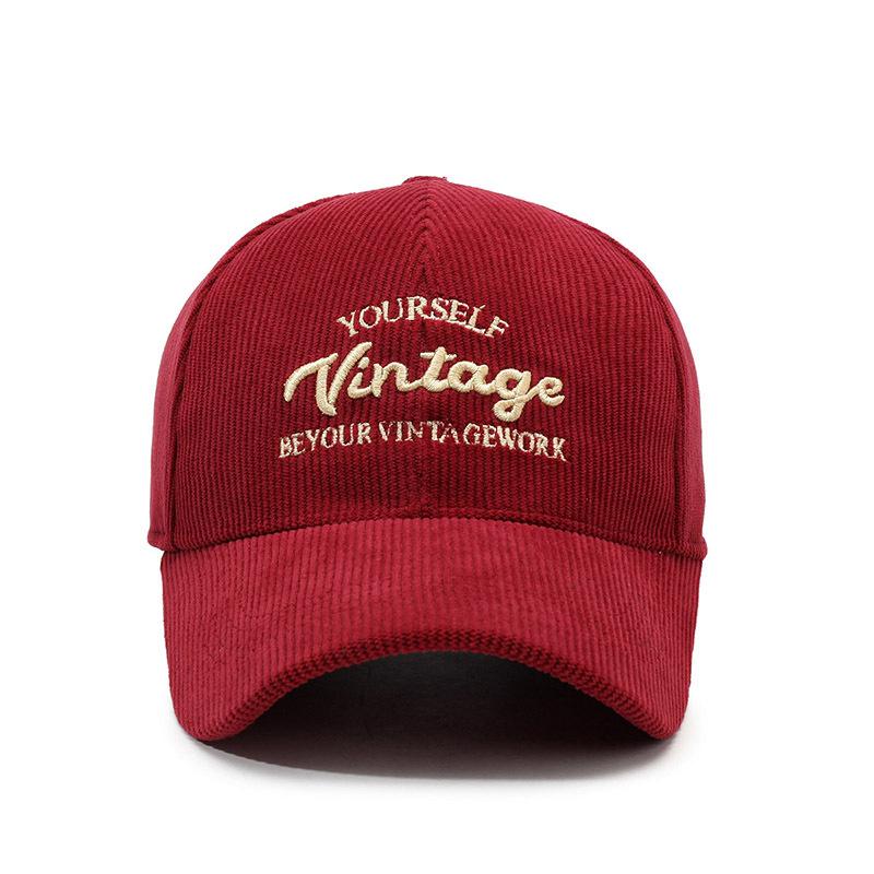Men'S And Women'S Velvet Baseball Caps Fashion Casual Travel Hats Couple Warm Embroidery Letter Cap