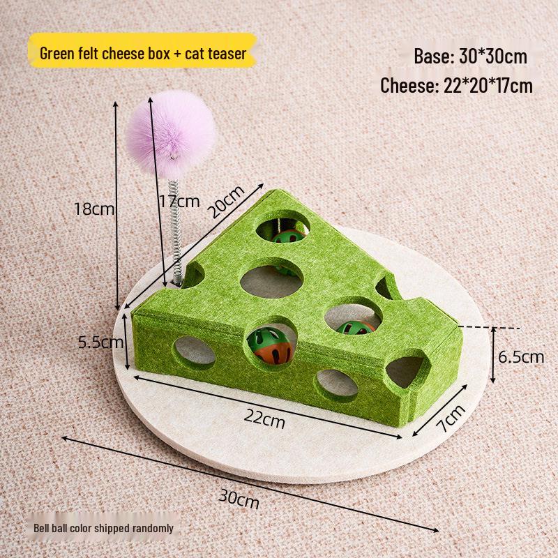 Cat Maze Toy: Educational Self-Entertainment Box with Teaser Bell Ball for Kittens and Young Cats