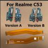 USB Charging Board Dock For Realme C53 USB Charger Connector Main Board Motherboard Flex Cable