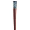 J-kitchens Chopstick Set, 5 Pairs, Acrylic Resin & Natural Wood, Dinner Standard, Akuria Kiriko Mats