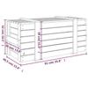 VidaXL Storage Box 91x40.5x42 Cm Solid Pine Wood 824998