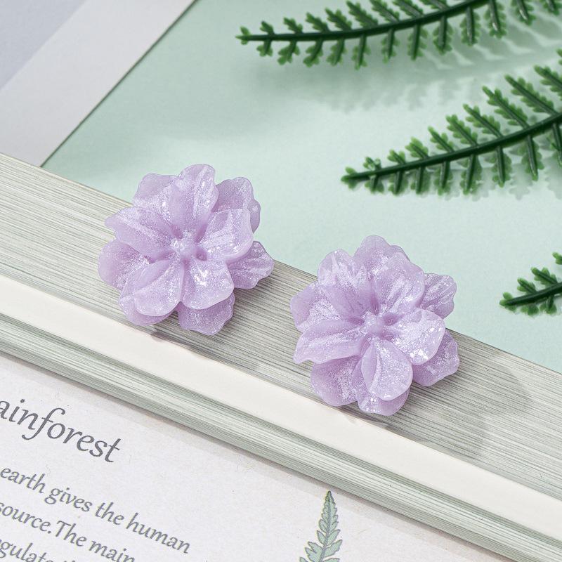 New Gardenia Earrings Summer Premium Sweet Niche Stud Earrings Versatile Fashion Earrings Ladies