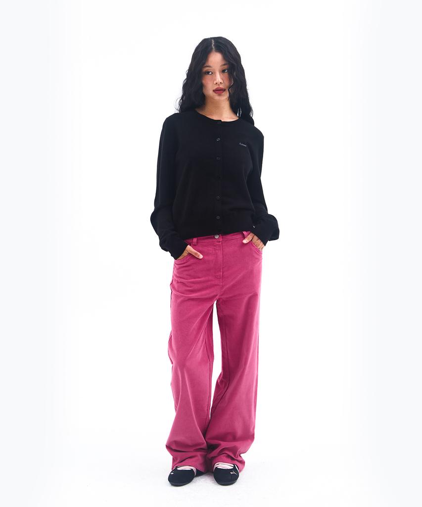 AMES-WORLDWIDE Corduroy Easy Pants Pink