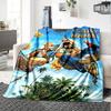 Name Custom Terence Hill und Bud Spencer Druck Flanelldecke Hohe Qualität Warm Bequem Decke für Alle Jahreszeiten Perfekt für Geschenke Heimdeko