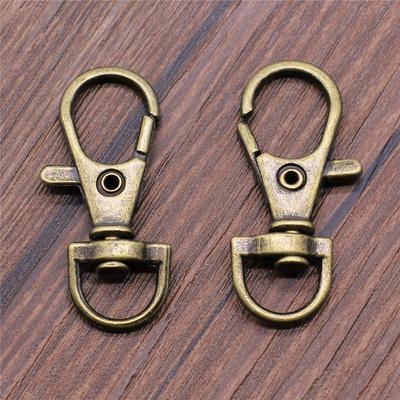 Lobster Clasps 3 Sizes 2 Colors Antique Bronze Metal Jewelry Making Connect Charms Style Trigger Clasp for Necklaces