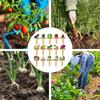 15 pz/1 set Etichette da Giardino in Legno Etichette con Nome per Verdure con Motivo Piante in Vaso da Interno/Esterno Marcatori Divertenti per Identificazione Piante