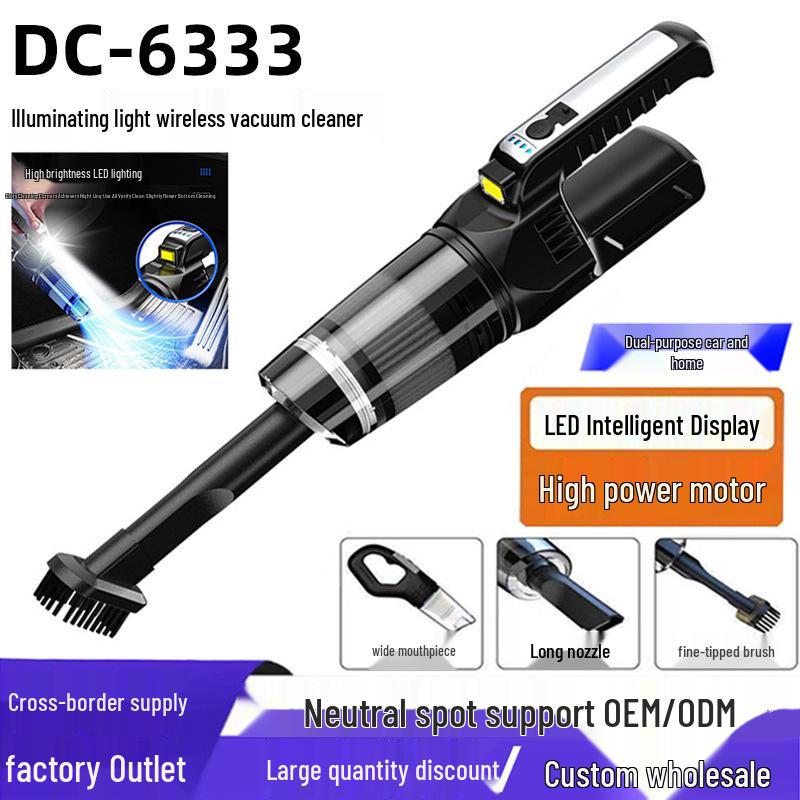 Dual-Use Portable Wireless Car Vacuum: Strong Suction & Blow