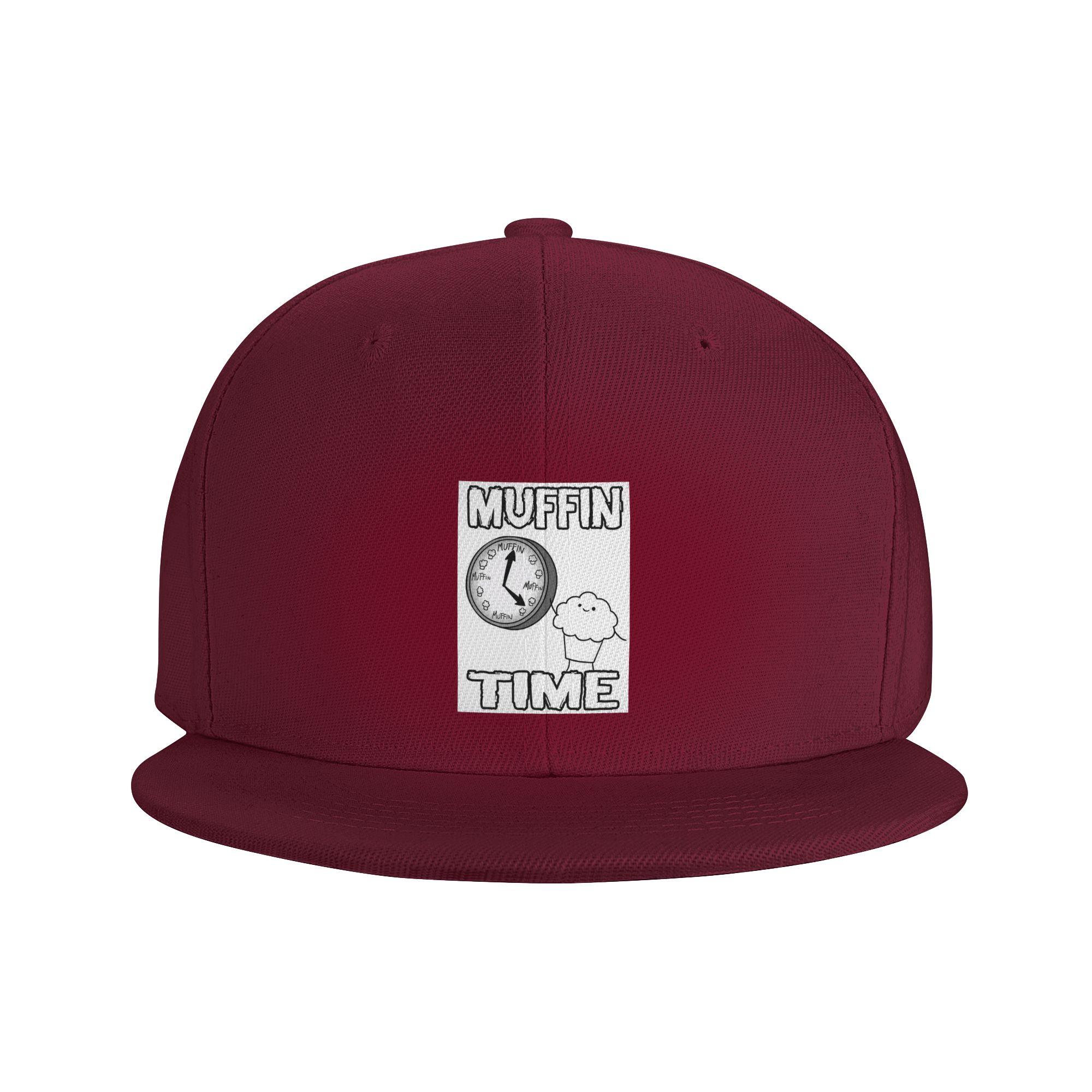 

It is Muffin Time With Text Baseball Caps Snapback Fashion Baseball Hats Breathable Casual Casquette Outdoor for Unisex One Size
