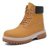 Spring and Autumn Men's Fashion Trend Martin Boots Retro Style Solid Color High-top Tooling Boots Leather Outdoor Platform Shoes