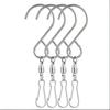 10pcs Stainless Steel Swivel Hooks Clips - Wall-Mounted Rotating S Hooks for Hanging Wind Spinners Wind Chimes Crystal Twisters - Easy Installation