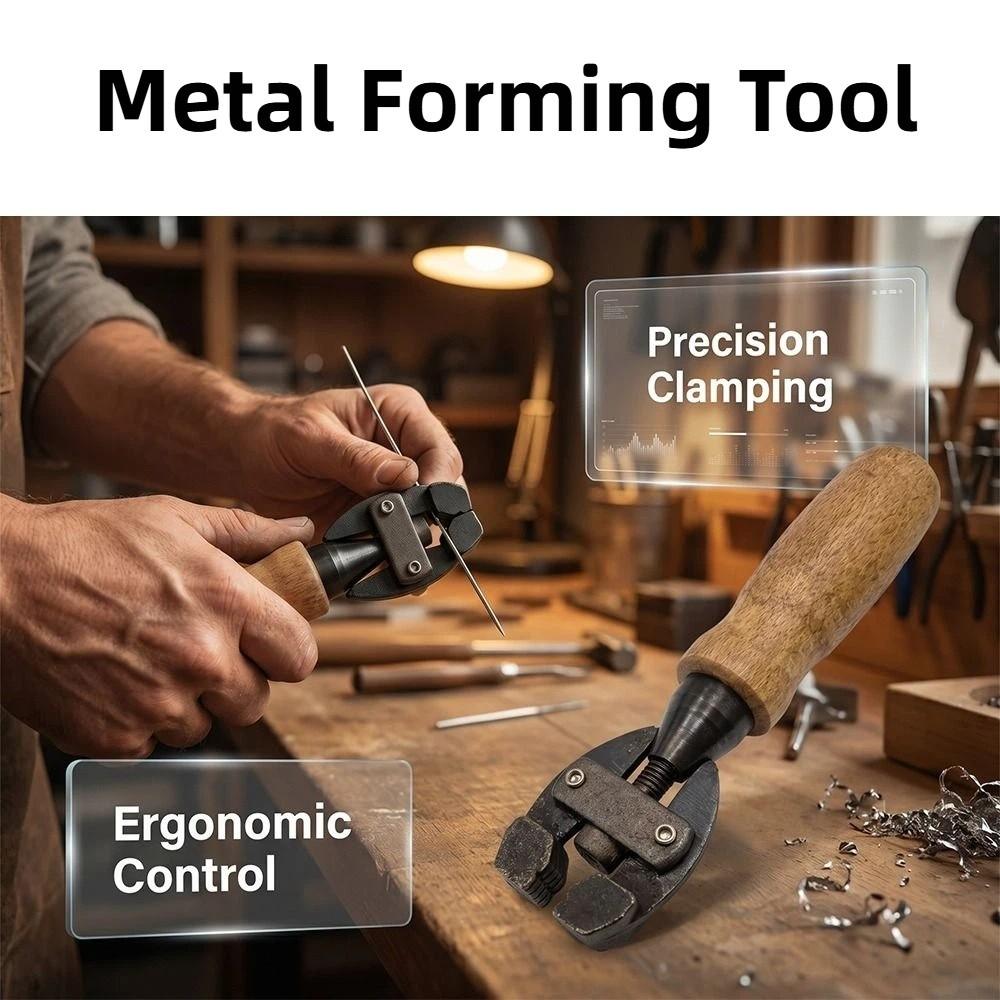 Hollow Handle Hand Vise High Carbon Steel Clamping Tool Forming Tool Adjustable Vice Watch Making