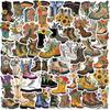 50Pcs/Set Boots & Flowers Art Series 01 Stickers DIY Fashion Waterproof Doodle Decals Stickers