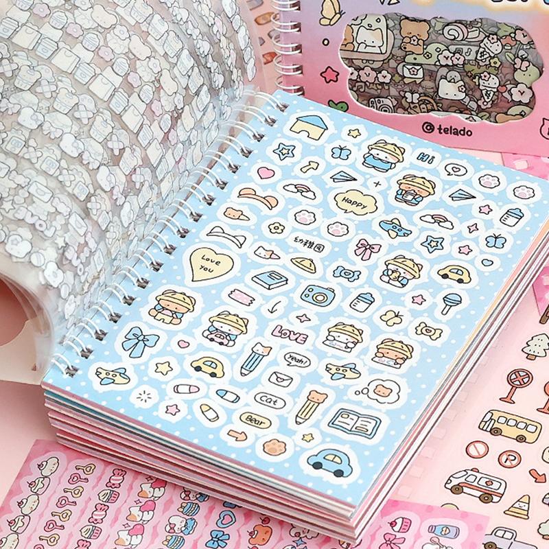 Stationery Cute Kpop Decorative Sticker Book Washi Paper Journal DIY Material Decoration Kawaii Stickers Scrapbooking