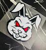 Red-Eye Mischievous Bunny Car Decal Sticker for Creative Vehicle Exterior Decoration