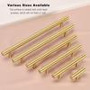 Stainless Steel Handles Diameter 12mm Kitchen Door Cabinet T Bar Straight Handle Pull Knobs Furniture Hardware Knobs and Pulls