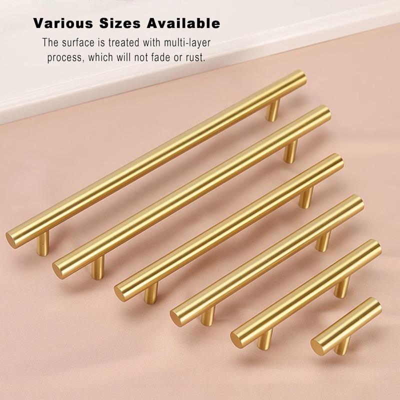 Stainless Steel Handles Diameter 12mm Kitchen Door Cabinet T Bar Straight Handle Pull Knobs Furniture Hardware Knobs and Pulls