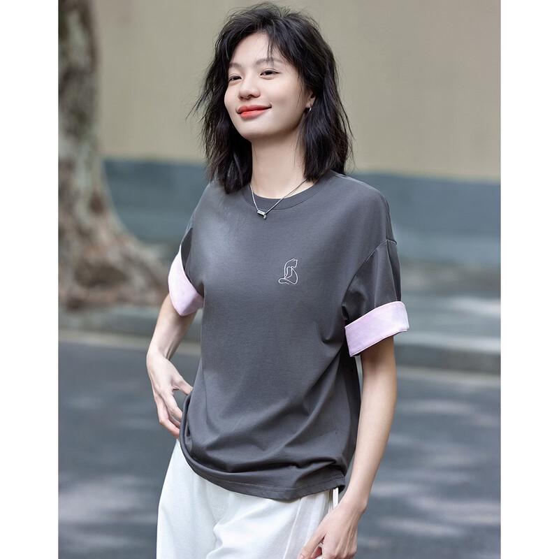 Demana Women's Oxygen Cotton Color-Block T-Shirt