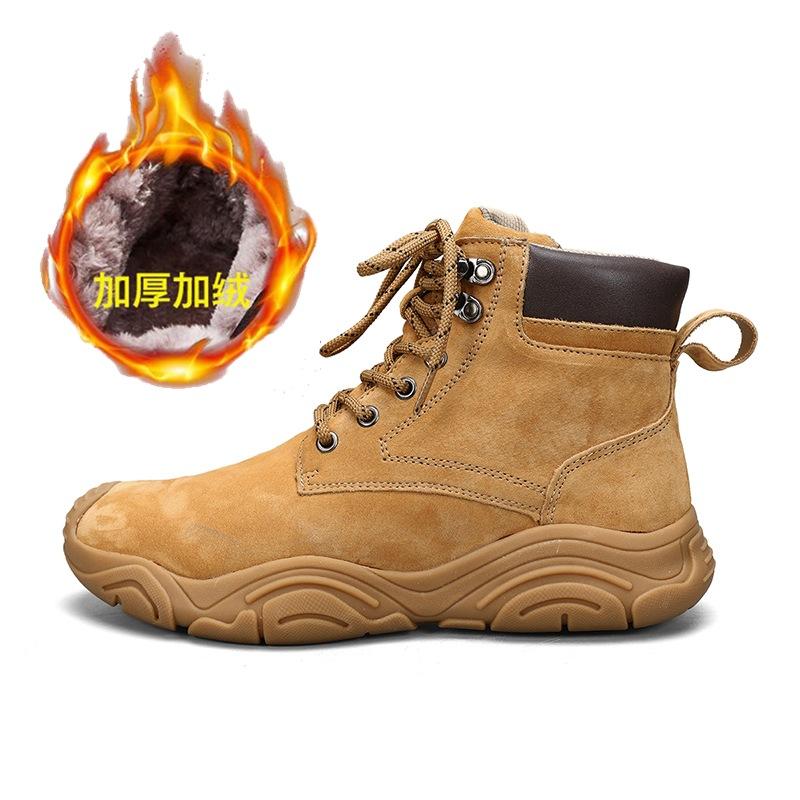 2024 foreign trade explosion autumn and winter new men's thick-soled outdoor leisure leather suede Martin boots