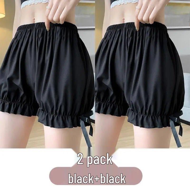 2025 Women's Summer Ice Silk Safety Lantern Shorts