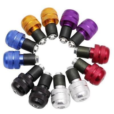 2Pcs 7/8" 22mm Motorcycle Aluminum Handlebar Gear Balanced Plug Slider Handle Bar End Weights Grips Cap For Honda Suzuki Yamaha