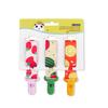 3Pcs/Set Cute Cartoon Dummy Baby Pacifier Clip Chain Holder Teething Soother