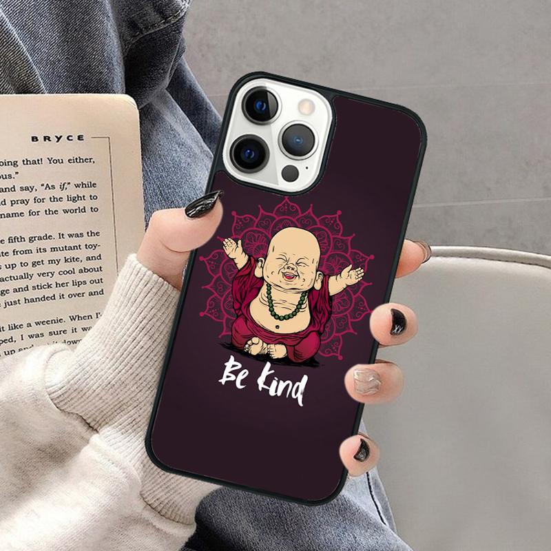 

Be Happy Little Buddha Phone Case for iPhone 17 Air 16 16e 15 Plus for Apple 13 11 12 14 Pro Max Cover coque Shell iPhone 13