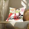 Kase-san And Morning G-Glories Anime Pillow Case Fashion Square Pillowcase Bedroom Sofa Room Ins Decoration Leisure